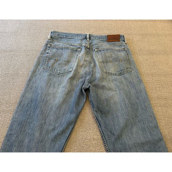 Polo Ralph Lauren Vintage Men's Jeans W33 L34 Straight Leg Blue Denim Authentic - Picture 15 of 16